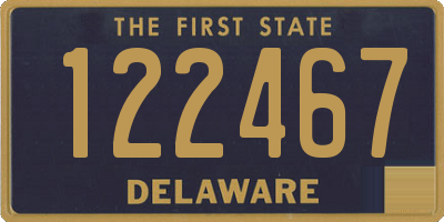 DE license plate 122467