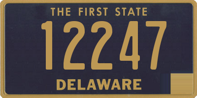 DE license plate 12247