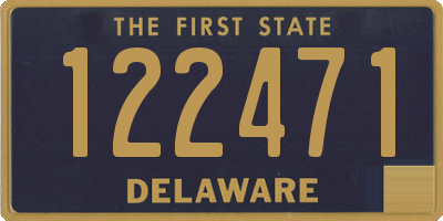 DE license plate 122471