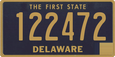 DE license plate 122472