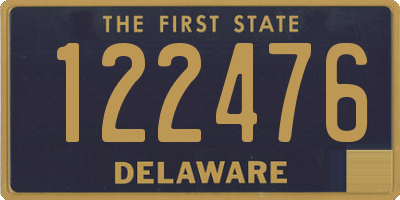 DE license plate 122476