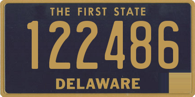 DE license plate 122486