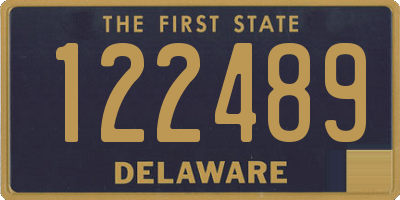 DE license plate 122489