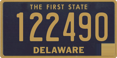 DE license plate 122490