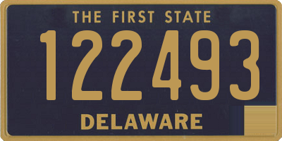 DE license plate 122493