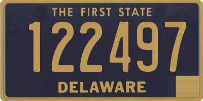 DE license plate 122497