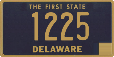 DE license plate 1225