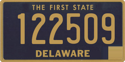 DE license plate 122509