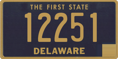 DE license plate 12251