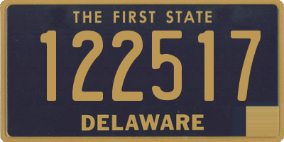 DE license plate 122517