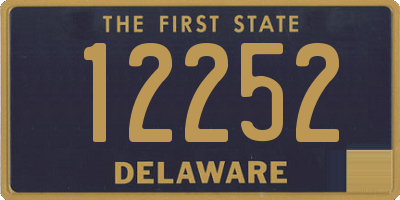 DE license plate 12252