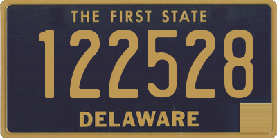 DE license plate 122528