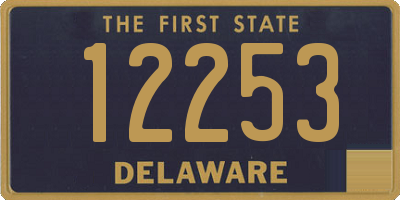 DE license plate 12253