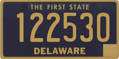 DE license plate 122530