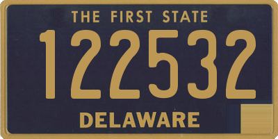 DE license plate 122532