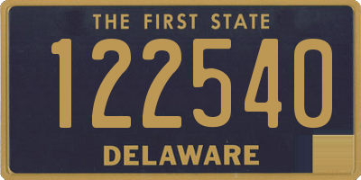 DE license plate 122540