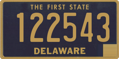 DE license plate 122543