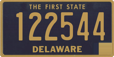 DE license plate 122544