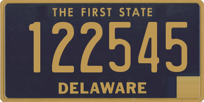 DE license plate 122545