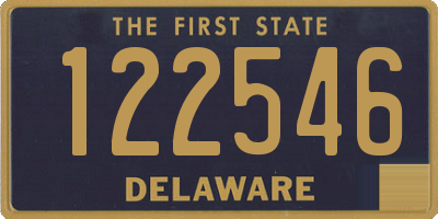 DE license plate 122546