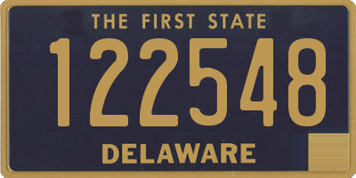 DE license plate 122548