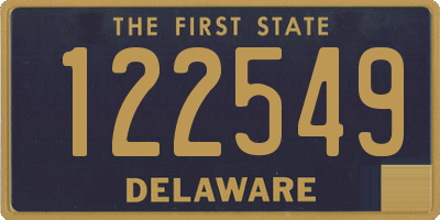 DE license plate 122549