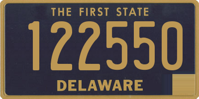 DE license plate 122550