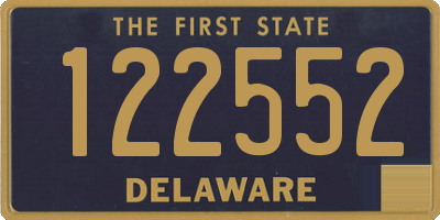 DE license plate 122552