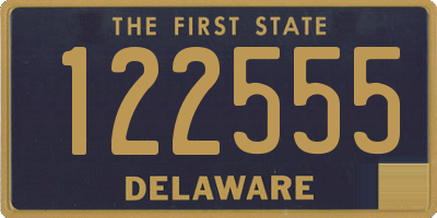 DE license plate 122555