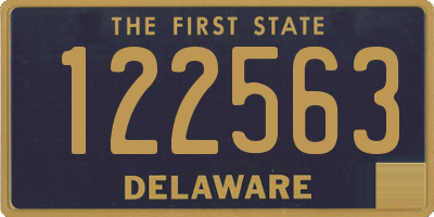 DE license plate 122563