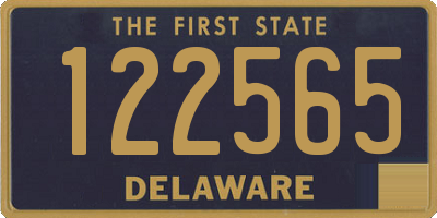 DE license plate 122565