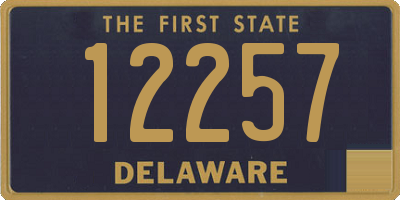 DE license plate 12257