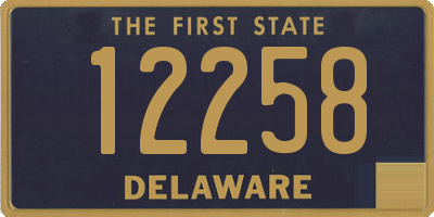 DE license plate 12258