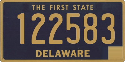 DE license plate 122583