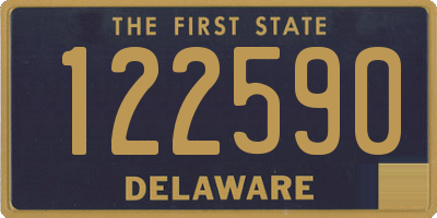 DE license plate 122590