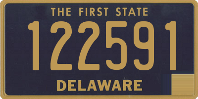 DE license plate 122591