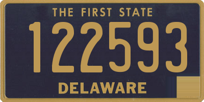 DE license plate 122593