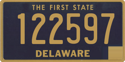 DE license plate 122597