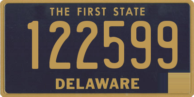 DE license plate 122599