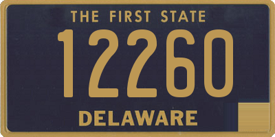 DE license plate 12260