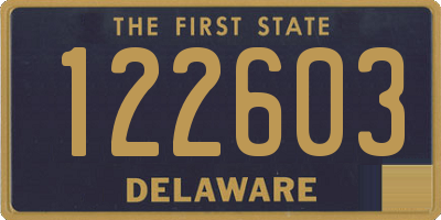 DE license plate 122603