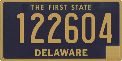 DE license plate 122604