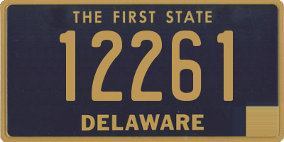 DE license plate 12261