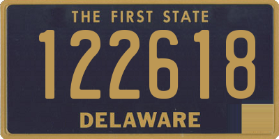 DE license plate 122618