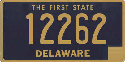 DE license plate 12262