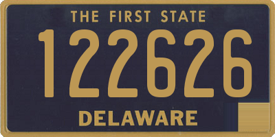 DE license plate 122626