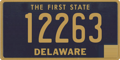 DE license plate 12263