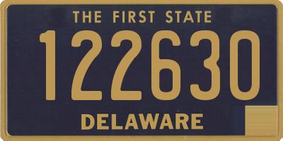 DE license plate 122630