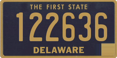 DE license plate 122636