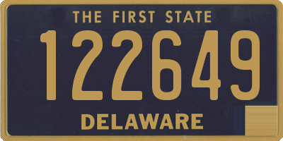 DE license plate 122649